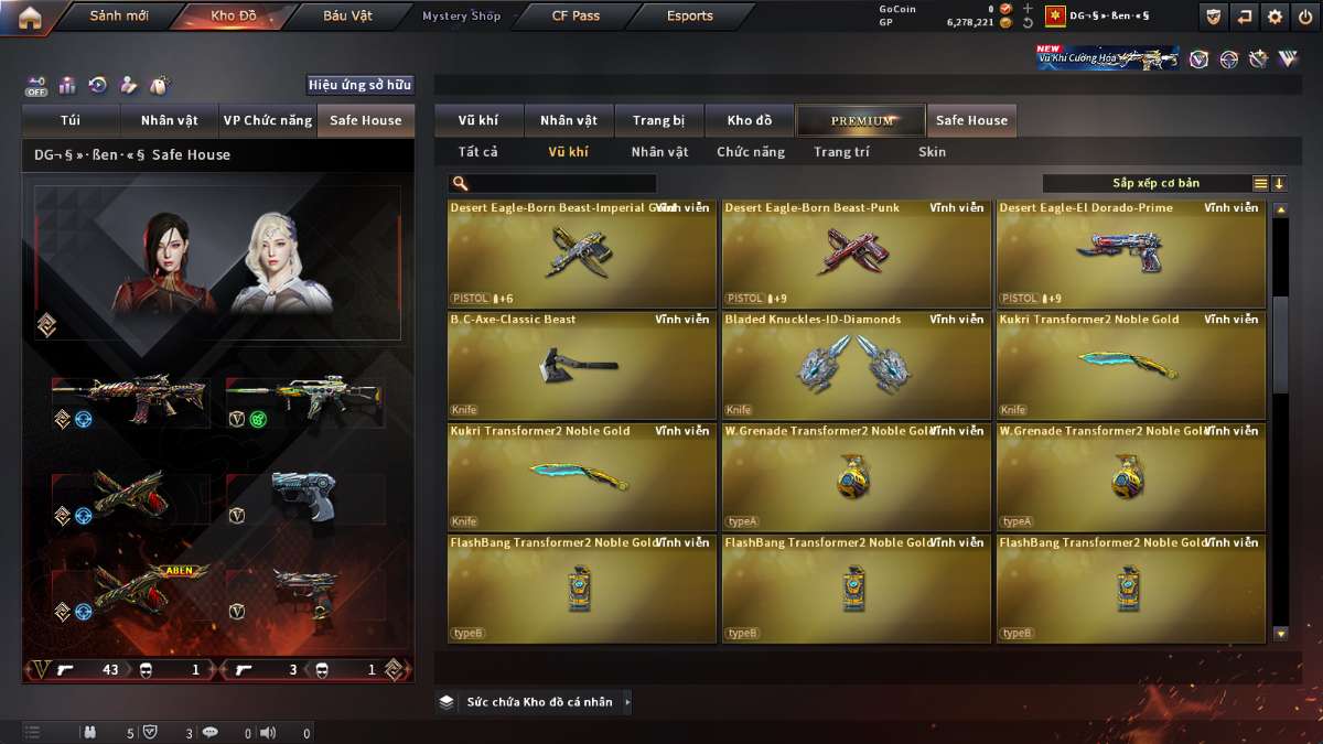 shop acc cf uy tin gia re